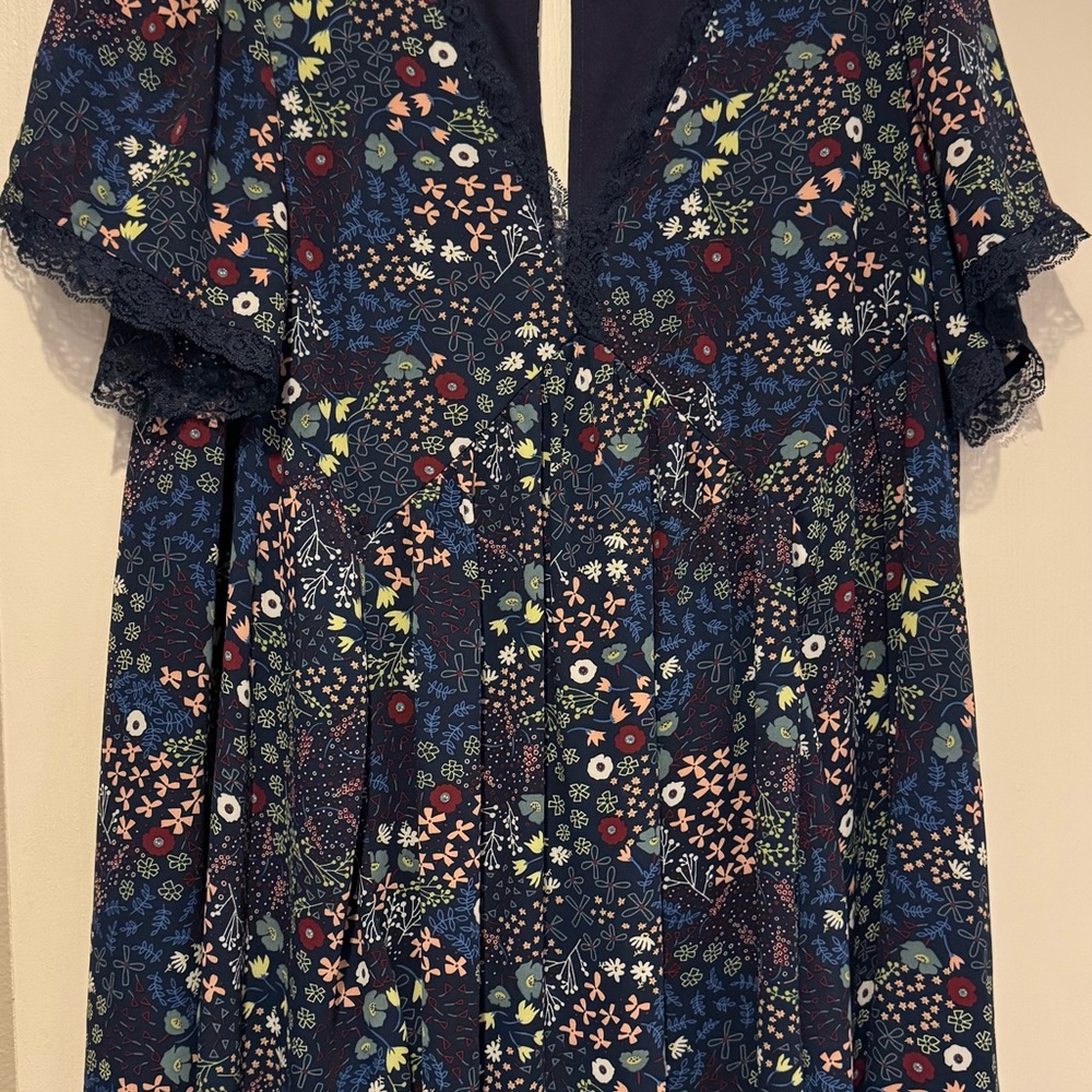 Umgee Navy Blue Lace Dress